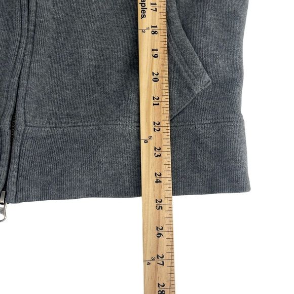 Vintage Polo By Ralph Lauren Hoodie Mens Large Grey Black Fleece Sweatshirt Zip - Picture 5 of 10